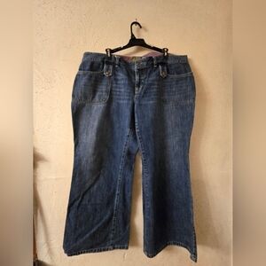 Old Navy Dark Blue Flare Jeans